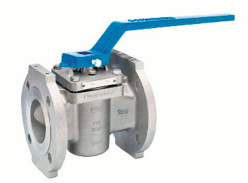 Plug Valve: Fluoroseal R602-A20-A20-Flanged-Lever