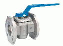 Plug Valve: Fluoroseal R152-A20-A20-Flanged-Lever