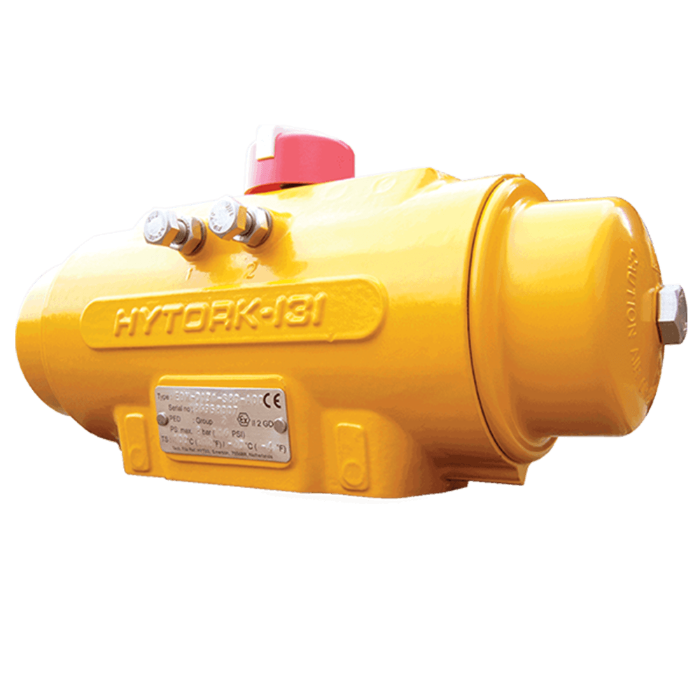 Hytork Excel rack and pinion pneumatic actuator