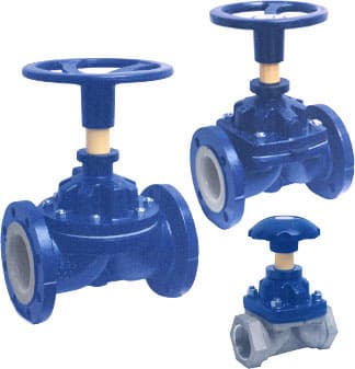Weir-style diaphragm valve