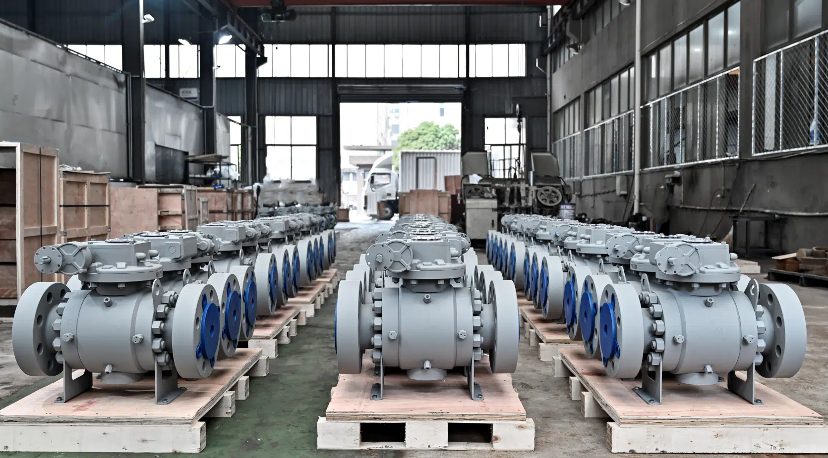 Industrial ball valve factory inventory